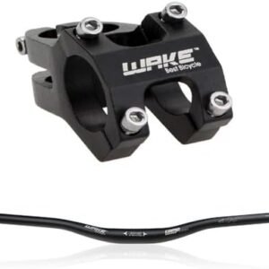LIXADA: potence de vélo en aluminium 31,8 mm + guidon plat 780 mm anodisé pour VTT