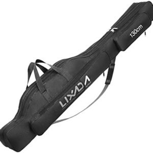 LIXADA Sac de pêche portable pliable pour cannes à pêche