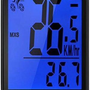 LIXADA Compteur de Vélo Multifonctionnel Français avec Écran LCD Rétroéclairage HD Étanche pour Bicyclette
