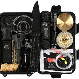Lixada Kit de Survie d'Urgence, Multifonctionnel - 27-en-1