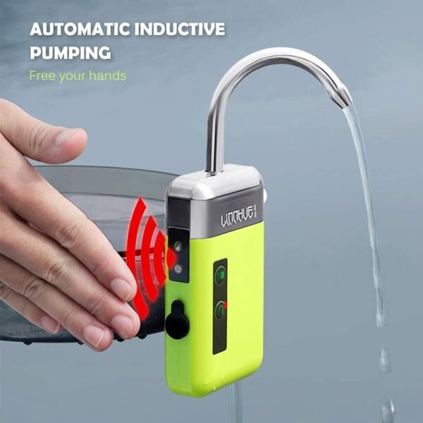 Lixada Mini Pompe à eau Portative Extérieure Pompe à Oxygène d'air avec Tube de Pierre à Air 3-en-1 Détection USB Charge Pompe à Eau Automatique Pompe à Oxygène Multifonctionnelle pour La Pêche – Image 19